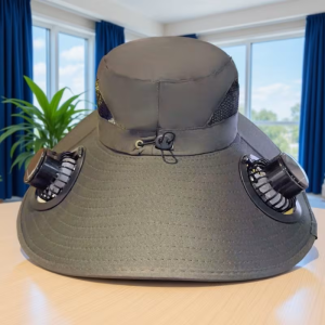 Removable Solar Charging Fan Hat Outdoor Sun Hat Camping Travel Cap Fishing Cap