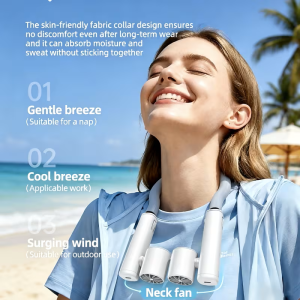 SENBOWE Ice Cooling Neck Fan – Portable Hands-Free Summer Fan