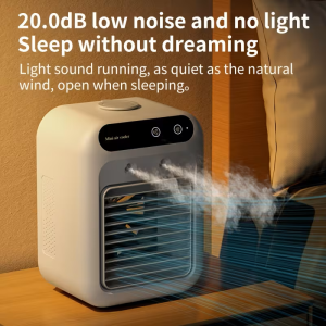 Portable USB Desk Fan with Quiet Cooling & Long Battery Life